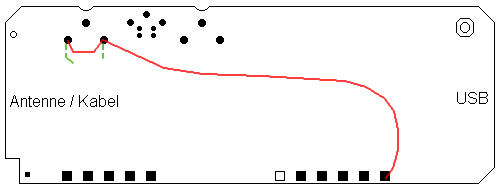 WinTV USB-Karte Platinenaufbau